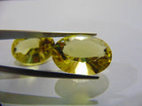28.90ct Green Gold Pair 20x15mm