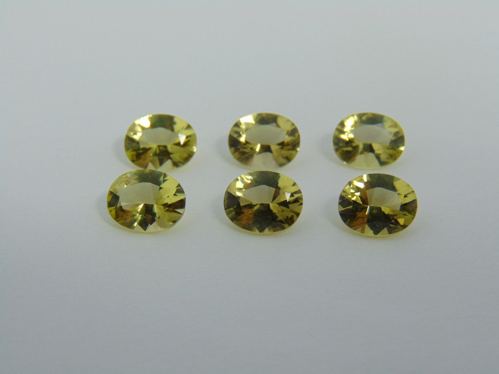 10.10ct Quartz Green Gold Calibrated 8x6mm