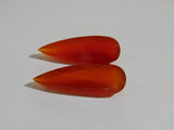 18.70ct Quartz (Orange) Pair